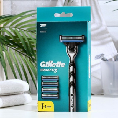 GILLETTE MACH3 Бритва с 2 сменными кассетами