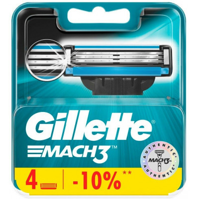 GILLETTE MACH3 Бритва с 2 сменными кассетами