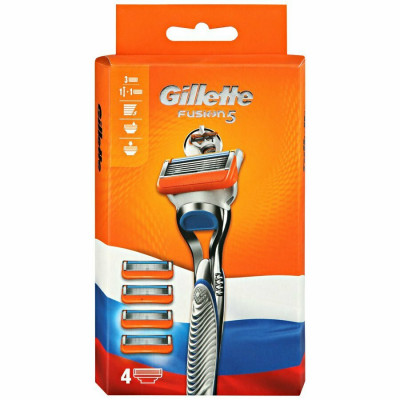 GILLETTE FUSION Бритва с 1 сменной кассетой + Сменные кассеты для бритья 3шт