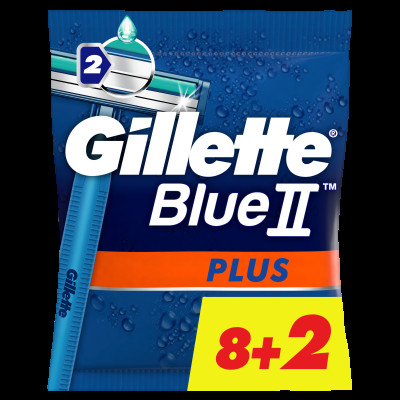 GILLETTE BLUE II Plus Бритвы одноразовые 10шт