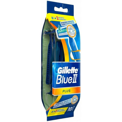 GILLETTE BLUE II Plus Бритвы одноразовые 10шт