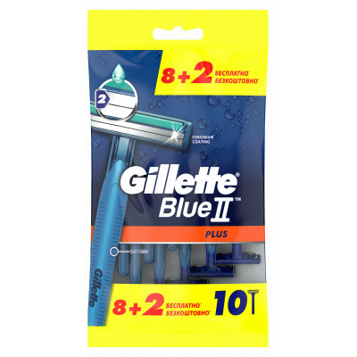 GILLETTE BLUE II Plus Бритвы одноразовые 10шт