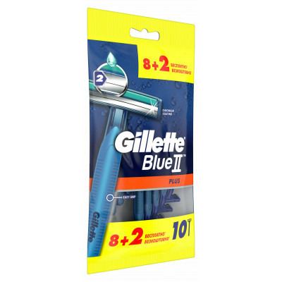 GILLETTE BLUE II Plus Бритвы одноразовые 10шт