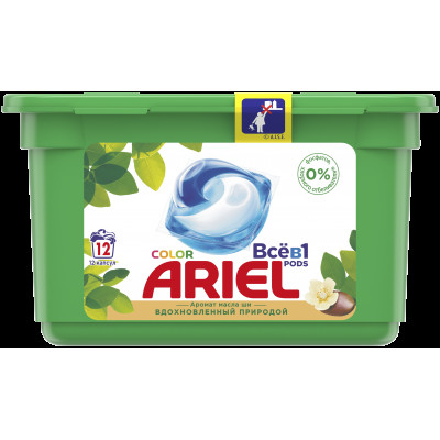 ARIEL Авт Гель СМС жидк. в растворимых капсулах Liquid Capsules Масло Ши 15X22.8г