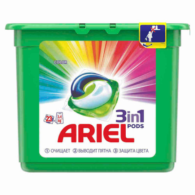 ARIEL Авт Гель СМС жидк. в растворимых капсулах Liquid Capsules Color 15X22.8г