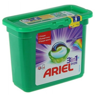 ARIEL Авт Гель СМС жидк. в растворимых капсулах Liquid Capsules Color 15X22.8г