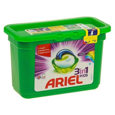 ARIEL Авт Гель СМС жидк. в растворимых капсулах Liquid Capsules Color 15X22.8г