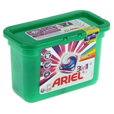 ARIEL Авт Гель СМС жидк. в растворимых капсулах Liquid Capsules Color 15X22.8г