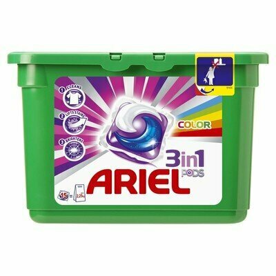 ARIEL Авт Гель СМС жидк. в растворимых капсулах Liquid Capsules Color 15X22.8г