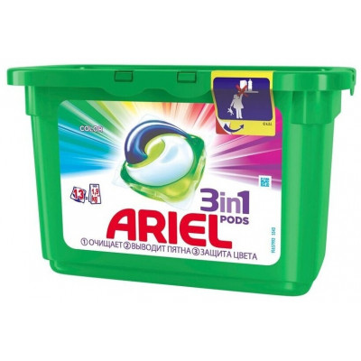 ARIEL Авт Гель СМС жидк. в растворимых капсулах Liquid Capsules Color 15X22.8г