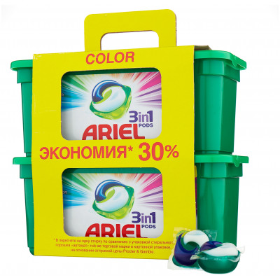 ARIEL Авт Гель СМС жидк. в растворимых капсулах Liquid Capsules Color 15X22.8г