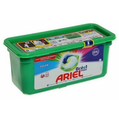 ARIEL Авт Гель СМС жидк. в растворимых капсулах Liquid Capsules Color 15X22.8г