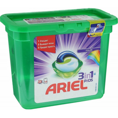 ARIEL Авт Гель СМС жидк. в растворимых капсулах Liquid Capsules Color 23X22.8г