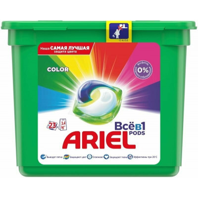 ARIEL Авт Гель СМС жидк. в растворимых капсулах Liquid Capsules Color 23X22.8г