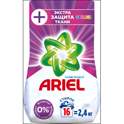 ARIEL Авт СМС порошк. Экстра защита ткани Color 3.7кг