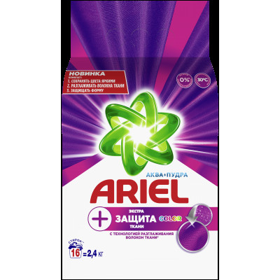 ARIEL Авт СМС порошк. Экстра защита ткани Color 3.7кг