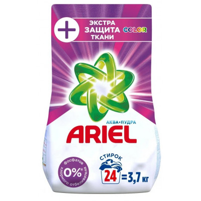 ARIEL Авт СМС порошк. Экстра защита ткани Color 3.7кг