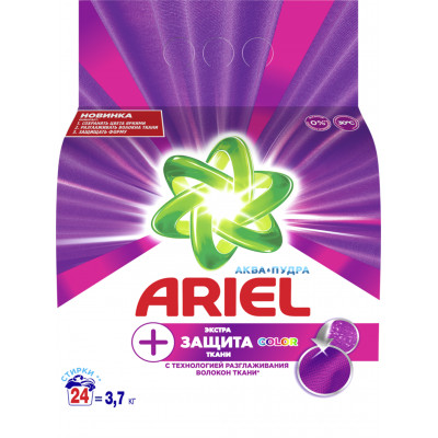 ARIEL Авт СМС порошк. Экстра защита ткани Color 3.7кг