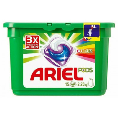 ARIEL Авт Гель СМС жидк. в растворимых капсулах Liquid Capsules Color 12X22.8г