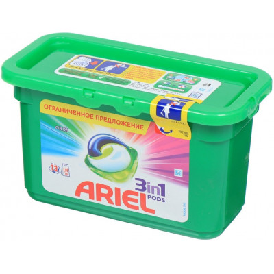 ARIEL Авт Гель СМС жидк. в растворимых капсулах Liquid Capsules Color 12X22.8г