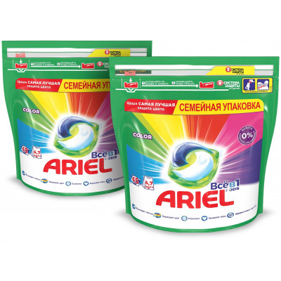 ARIEL Авт Гель СМС жидк. в растворимых капсулах Liquid Capsules Color 12X22.8г