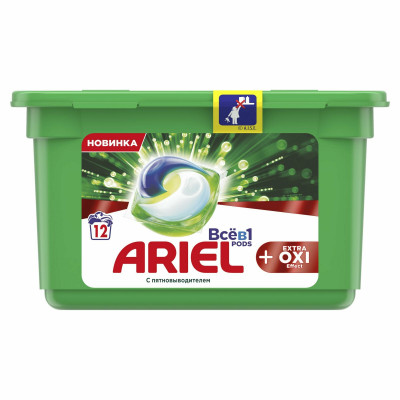 ARIEL Авт Гель СМС жидк. в растворимых капсулах Liquid Capsules EXTRA OXI effect 24X27.3г