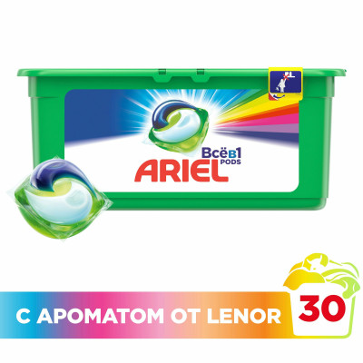 ARIEL Авт Гель СМС жидк. в растворимых капсулах Liquid Capsules Touch of Lenor Fresh 30X22.8г