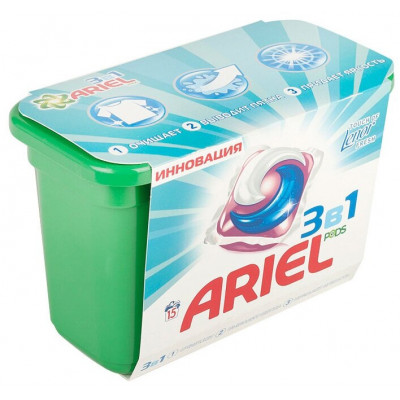 ARIEL Авт Гель СМС жидк. в растворимых капсулах Liquid Capsules Touch of Lenor Fresh 30X22.8г