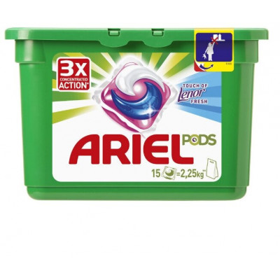 ARIEL Авт Гель СМС жидк. в растворимых капсулах Liquid Capsules Touch of Lenor Fresh 30X22.8г