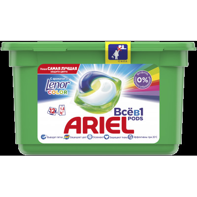 ARIEL Авт Гель СМС жидк. в растворимых капсулах Liquid Capsules Touch of Lenor Fresh 30X22.8г