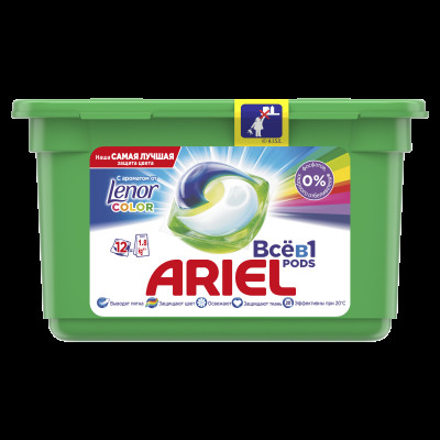 ARIEL Авт Гель СМС жидк. в растворимых капсулах Liquid Capsules Touch of Lenor Fresh 30X22.8г