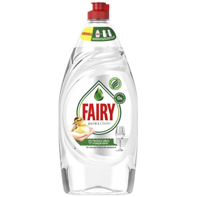 FAIRY Средство для мытья посуды Сочный лимон 900мл+Pure & Clean 650мл