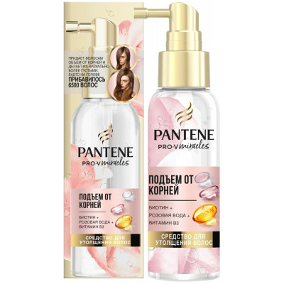 PANTENE Средство для утолщения волос Rose Miracles Подъем от корней 100мл