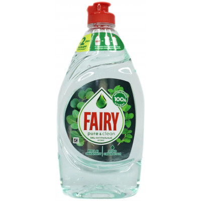 FAIRY Средство для мытья посуды Pure&clean Мята и Эвкалипт 450мл