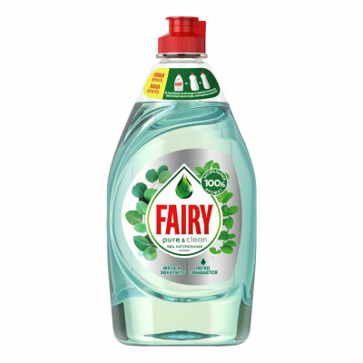 FAIRY Средство для мытья посуды Pure&clean Мята и Эвкалипт 450мл