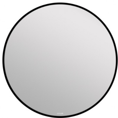 Зеркало ECLIPSE smart 80х80 с подсветкой круглое в черной рамке