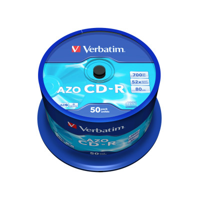 Диск CD-R Verbatim (43343) 700MB 50штук Незаписанный