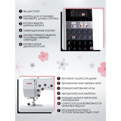 Швейная машина Janome Decor Computer 7100, белый