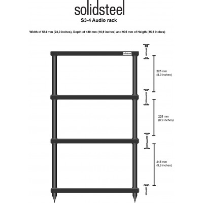 Стойка Solidsteel S3-4, black