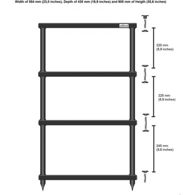 Стойка Solidsteel S3-4, black