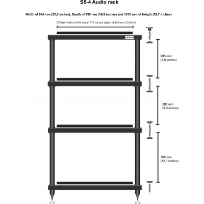 SOLIDSTEEL S5-4, металл, 58.4x43x101, черный