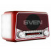 SVEN Радиоприемник SRP-525 красный (3W, FM/AM/SW, USB, microSD, flashlight, battery)