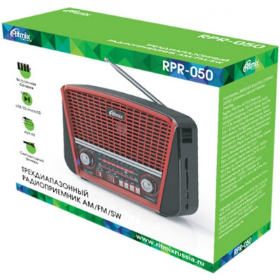 Радиоприемник RITMIX RPR-050 RED