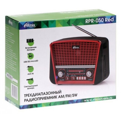 Радиоприемник RITMIX RPR-050 RED