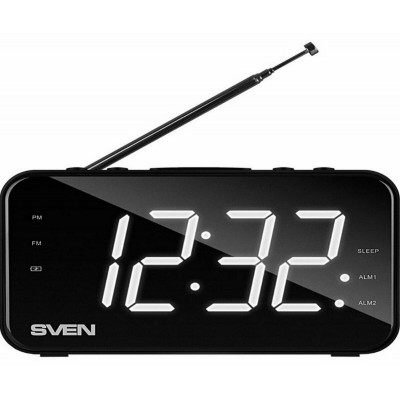 SVEN Радиоприемник SRP-100, black (2W,FM,LED)