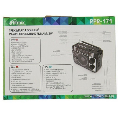 Радиоприемник портативный Ritmix RPR-171