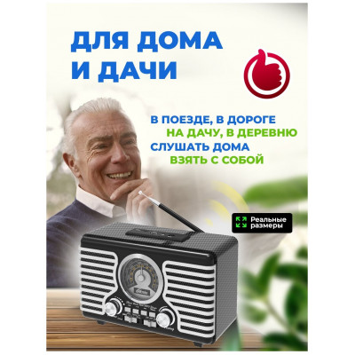 Радиоприемник портативный Ritmix RPR-095 серый