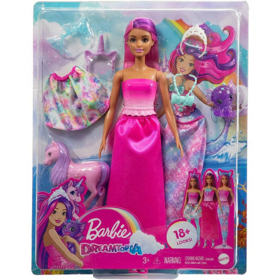 Кукла Barbie Dreamtopia сказочное превращение HLC28