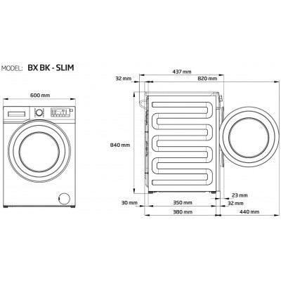 WRS5512BWW/Стиральная машина Beko