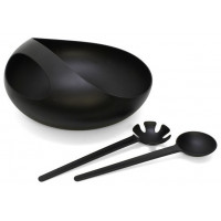 Салатная миска с сервировочными ложками Joseph Joseph Salad Bowl and Servers, черный (SALB011CB), набор